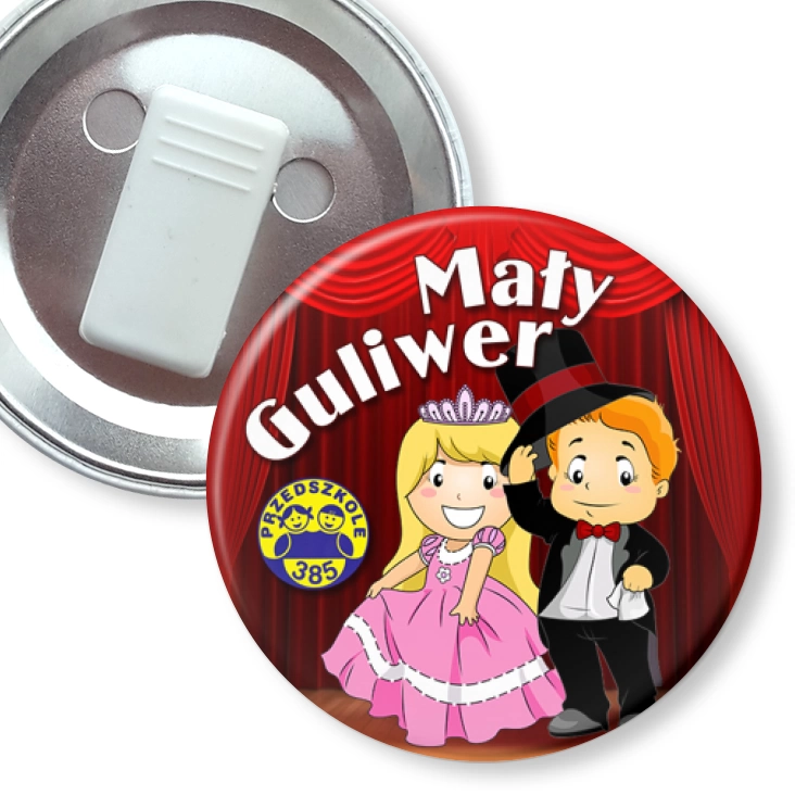 przypinka z żabką Mały Guliwer