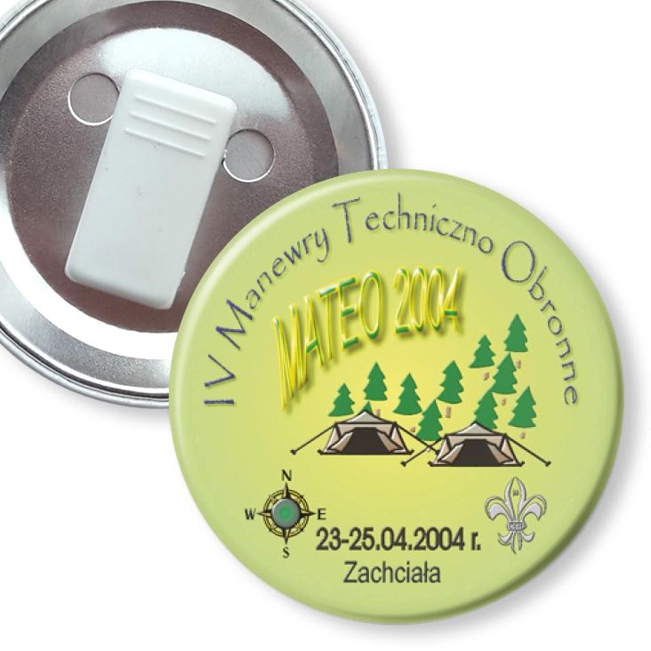 przypinka z żabką MATEO 2004