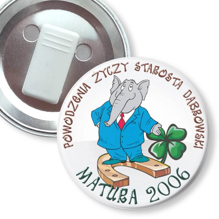 przypinka z żabką Matura 2006