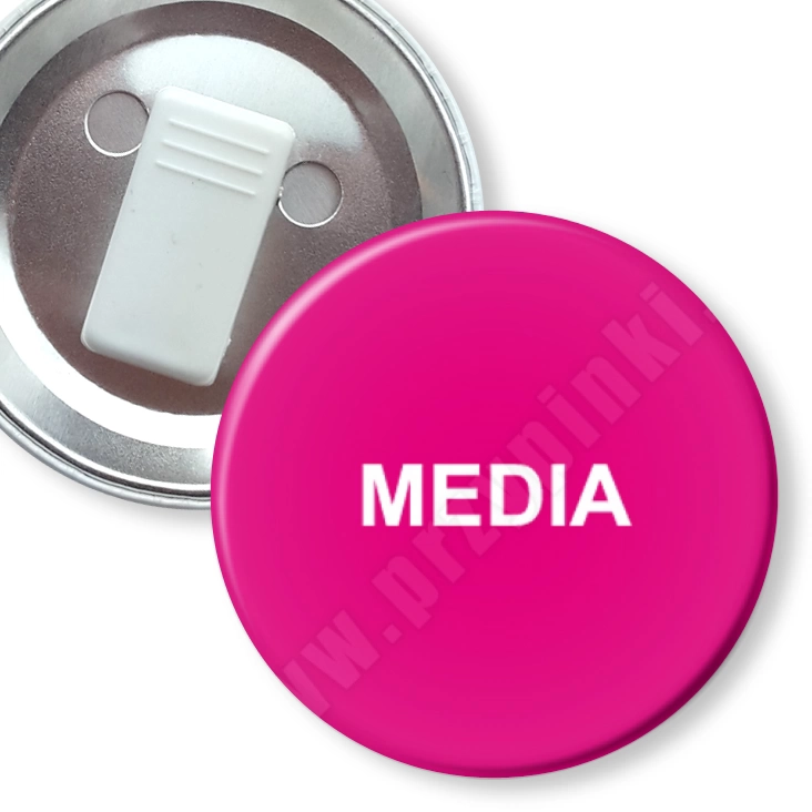 przypinka z żabką Media