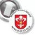 Przypinka z żabką Miasto i Gmina Mikstat