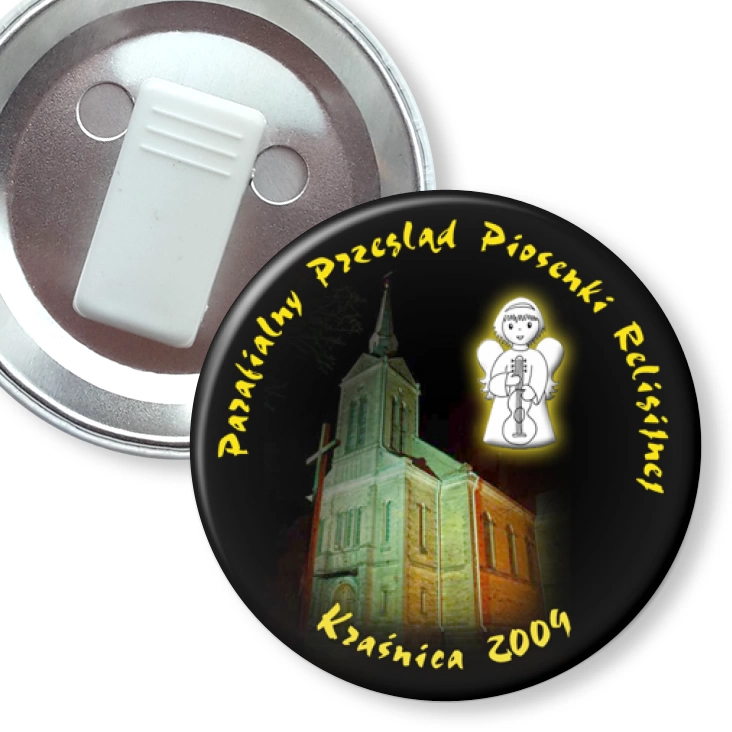 przypinka z żabką Parafialny Przegląd Piosenki Religijnej Kraśnica 2009