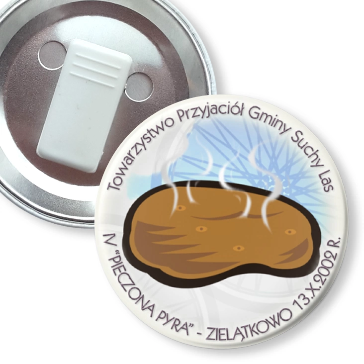 przypinka z żabką Pieczona Pyra 2002