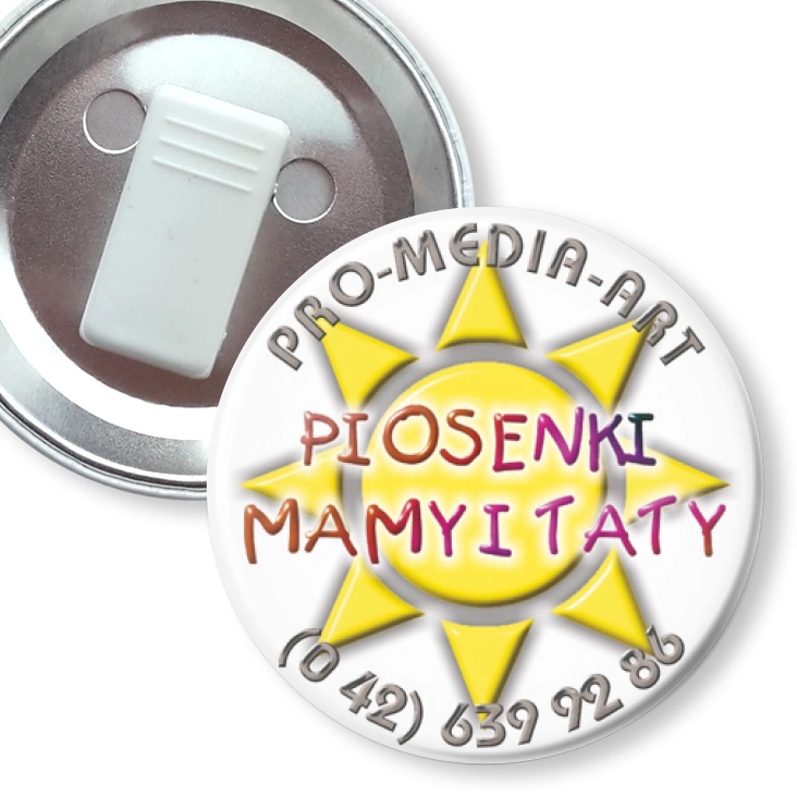 przypinka z żabką Piosenki Mamy i Taty