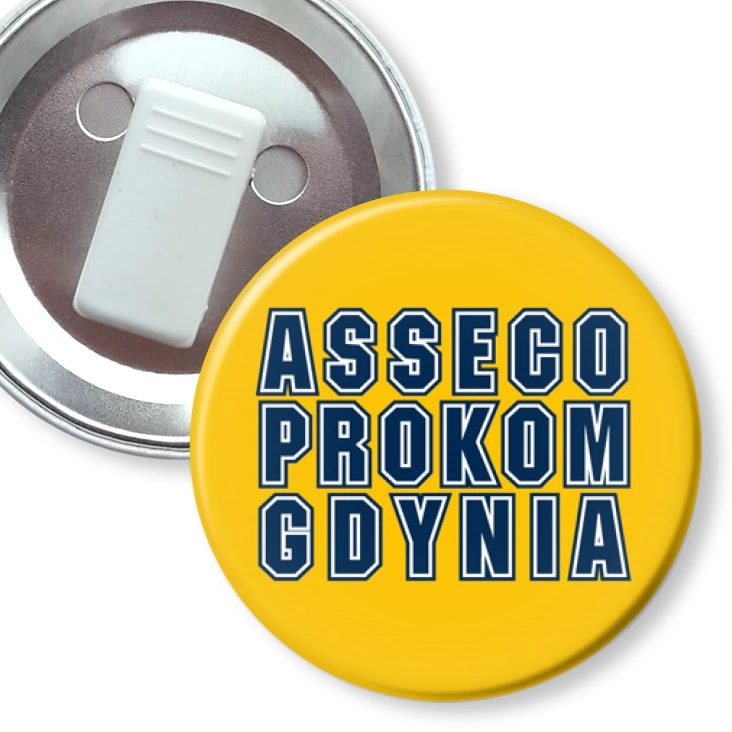 przypinka z żabką Asseco Prokom Gdynia A