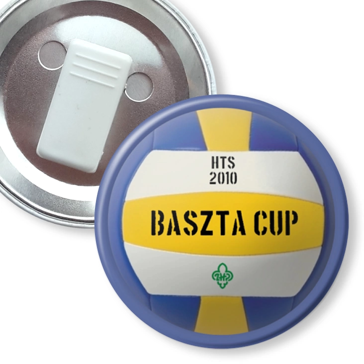 przypinka z żabką Baszta Cup