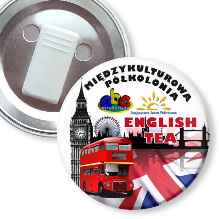 przypinka z żabką English Tea