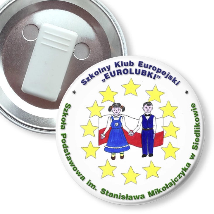 przypinka z żabką Eurolubki