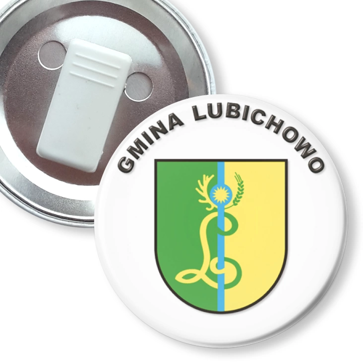przypinka z żabką Gmina Lubichowo