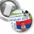 Przypinka z żabką Gra Miejska - Poznań 2012 - Serbia