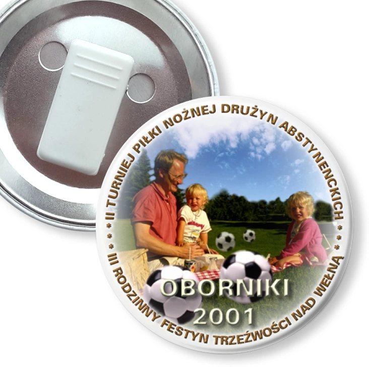 przypinka z żabką II Turniej Piłki Nożnej Drużyn Abstynenckich