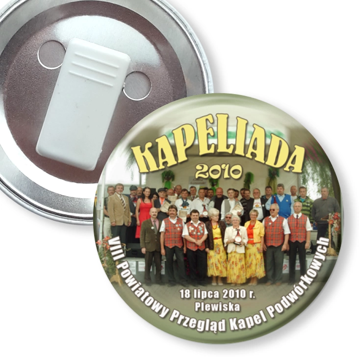 przypinka z żabką Kapeliada 2010