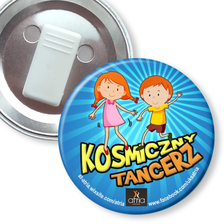 przypinka z żabką Kosmiczny Tancerz