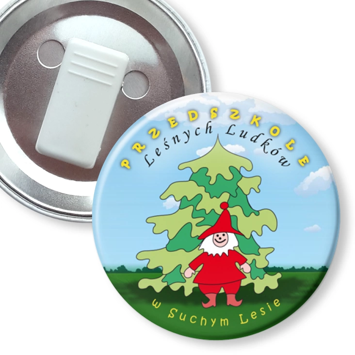 przypinka z żabką Leśne Ludki