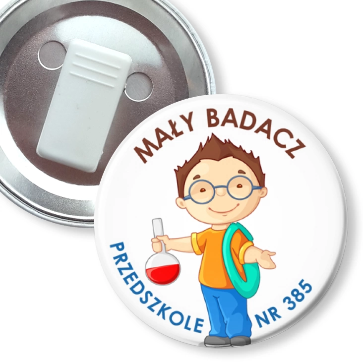 przypinka z żabką Mały badacz Ple 385