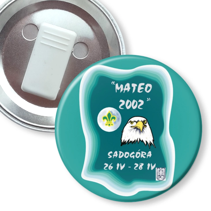 przypinka z żabką MATEO 2002