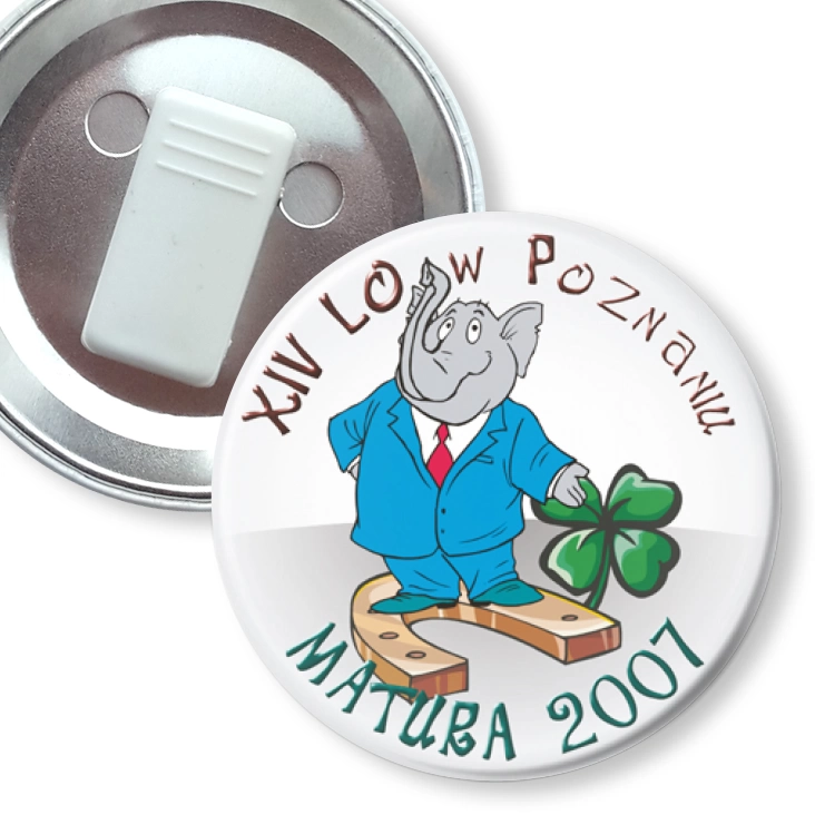 przypinka z żabką Matura 2007 - XIV Lo nw Poznaniu