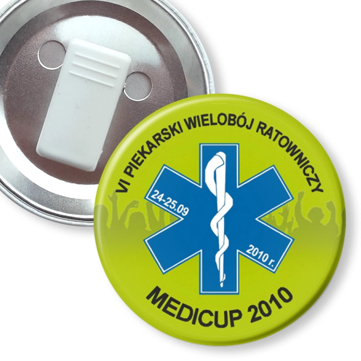 przypinka z żabką Medicup 2010