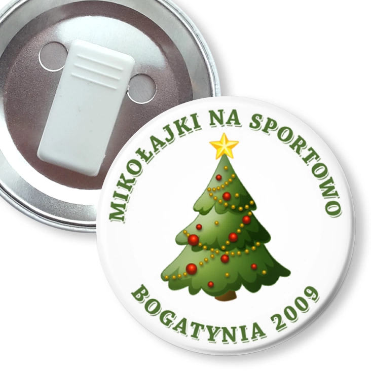 przypinka z żabką Mikołajki Bogatynia A