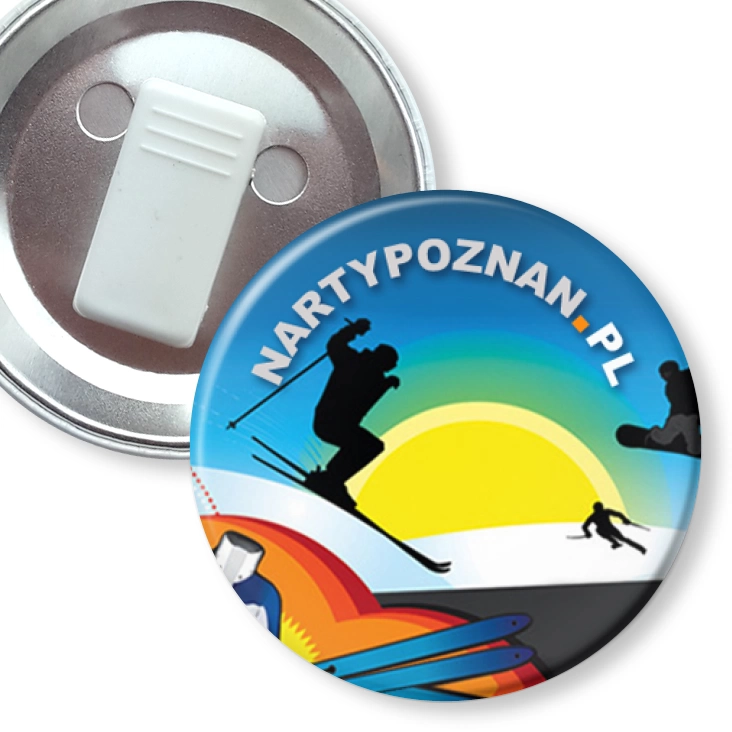 przypinka z żabką nartypoznan.pl