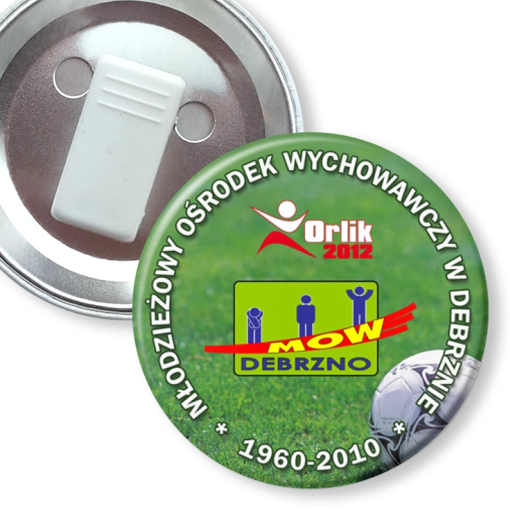 przypinka z żabką Orlik Debrzno MOW
