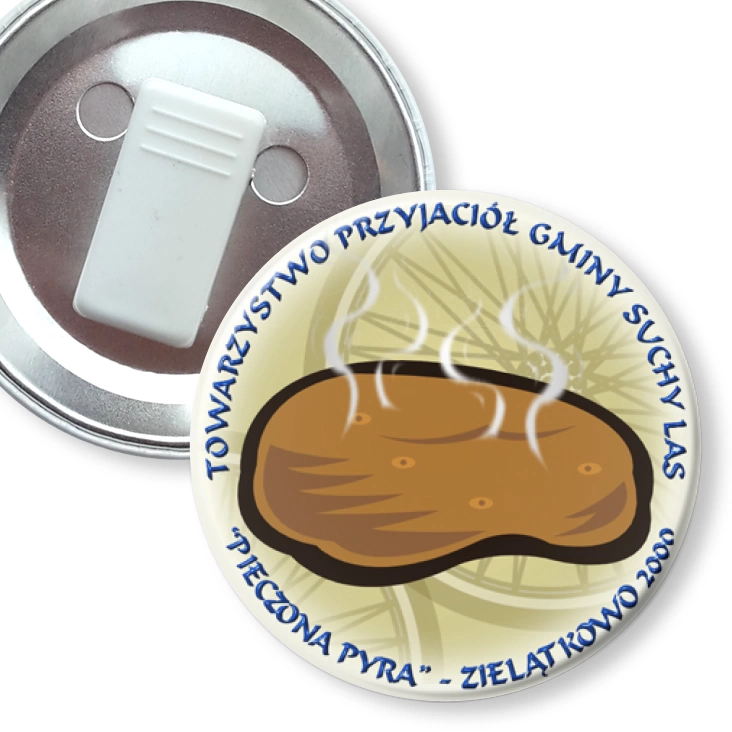 przypinka z żabką Pieczona Pyra 2000