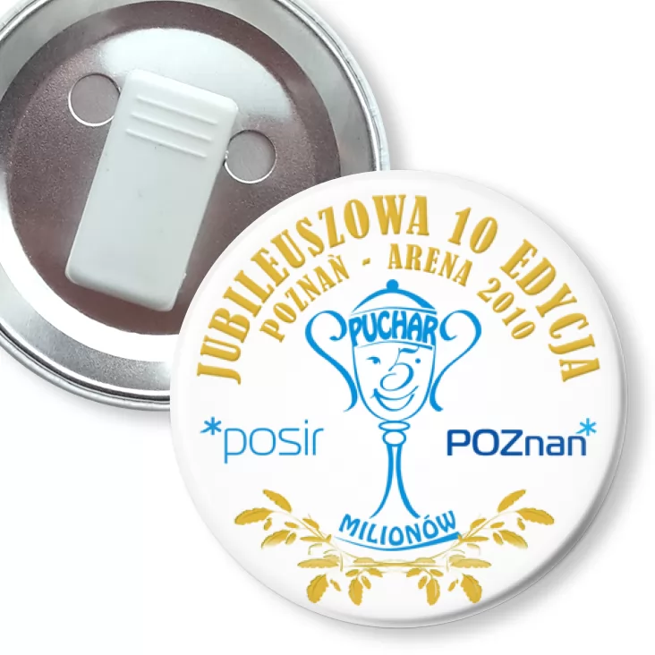 przypinka z żabką Puchar Milionów