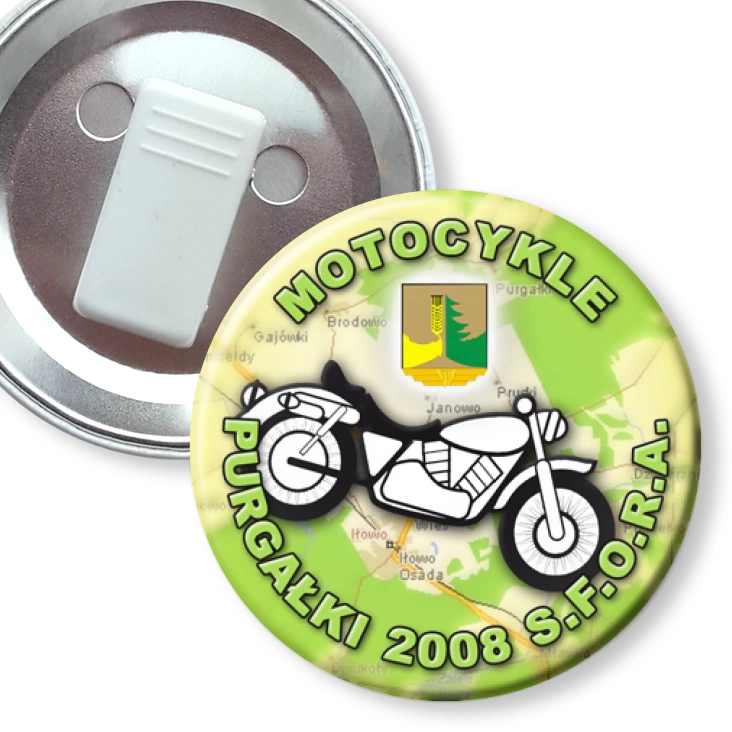przypinka z żabką Purgałki 2008
