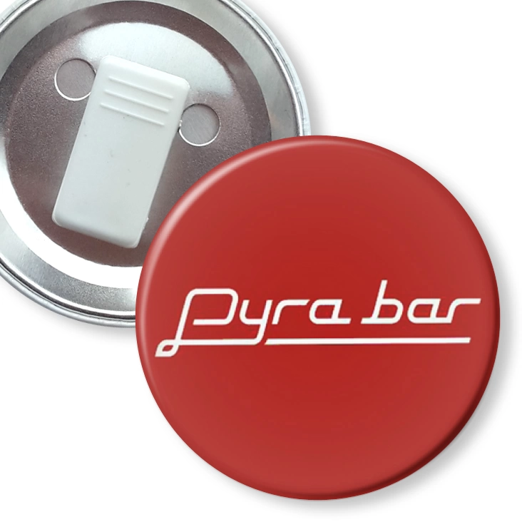 przypinka z żabką Pyra bar