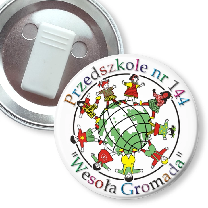 przypinka z żabką Pzredszkole nr 144