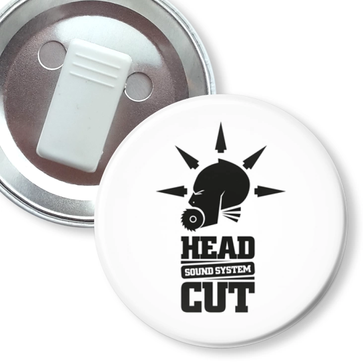 przypinka z żabką Sound System Head Cut