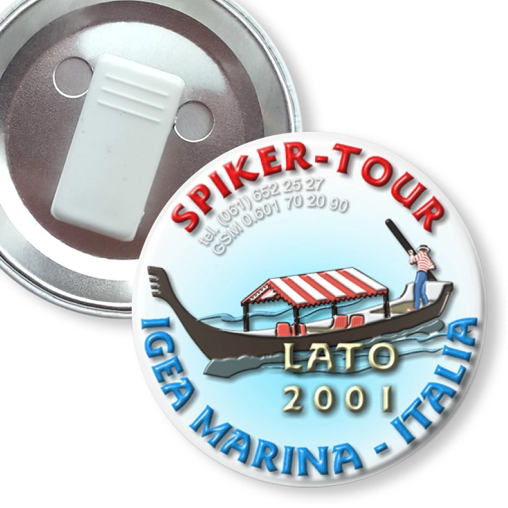 przypinka z żabką Spiker-Tour Igea Marina - Italia