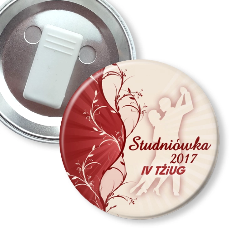 przypinka z żabką Studniówka 2017