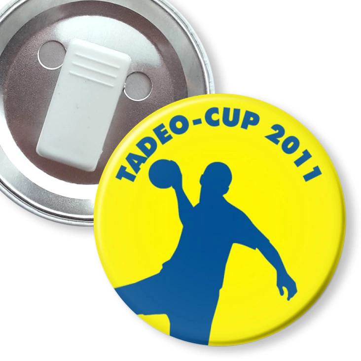 przypinka z żabką Tadeo-Cup 2011