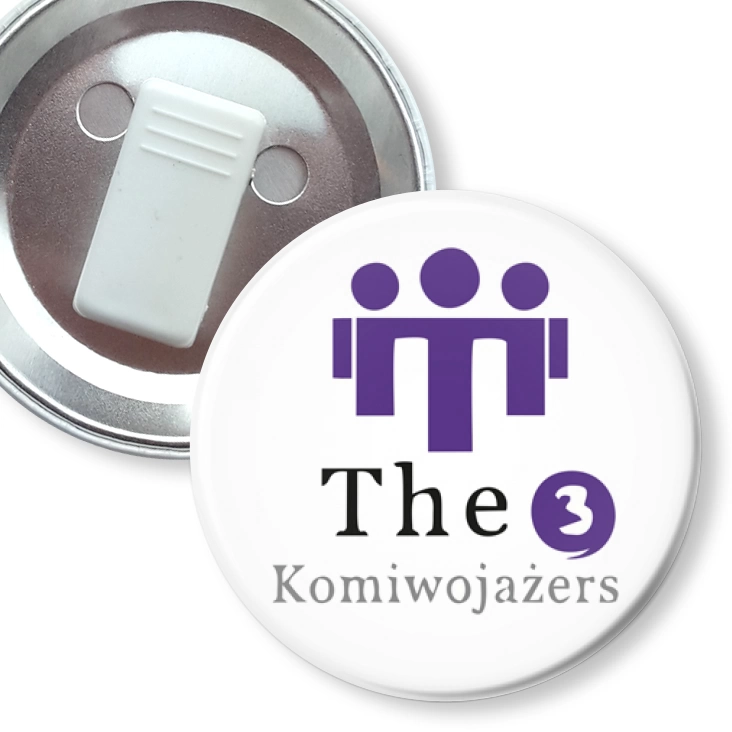 przypinka z żabką The 3 Komiwojażers