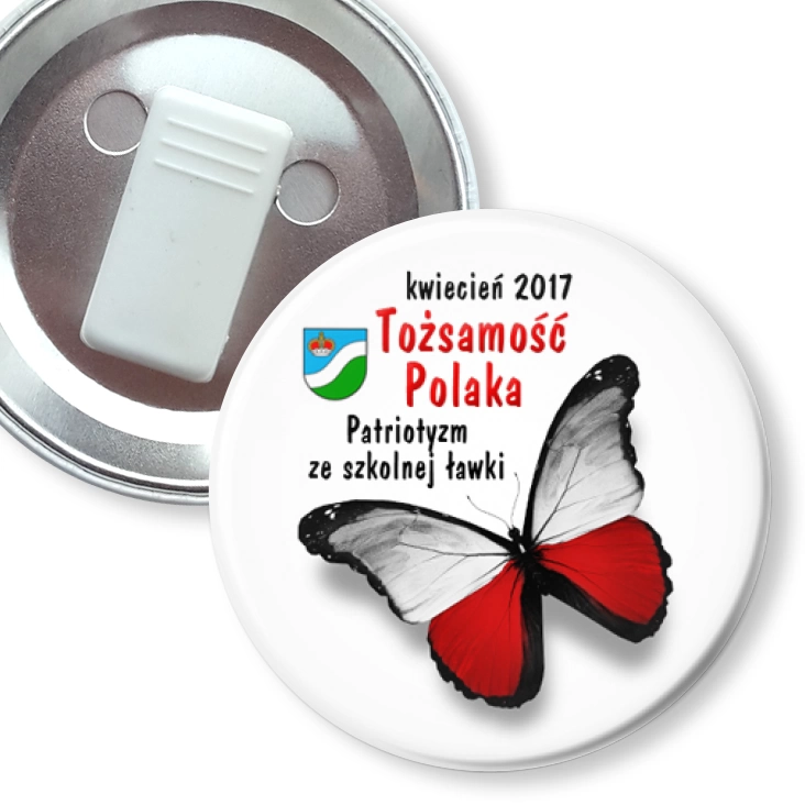 przypinka z żabką Tożsamość Polaka