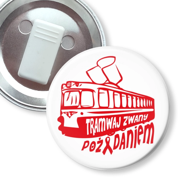 przypinka z żabką Tramwaj zwany pożądaniem