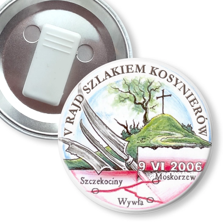 przypinka z żabką V Rajd Szlakiem Kosynierów