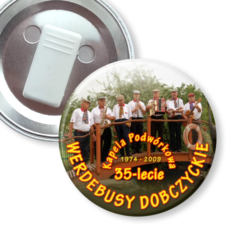 przypinka z żabką Werdebusy Dobczyckie