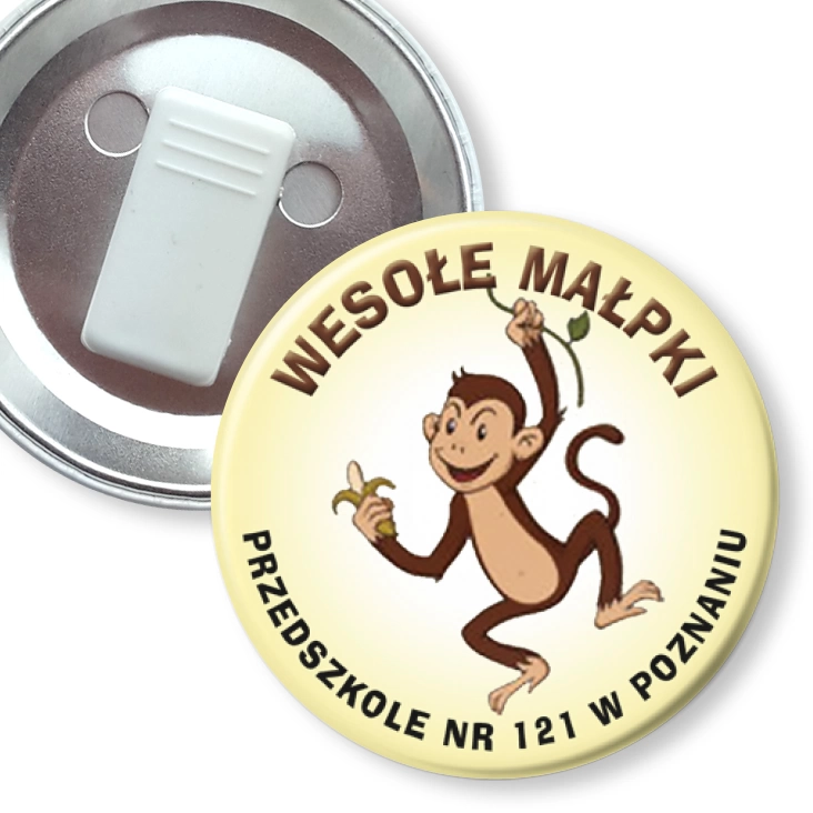 przypinka z żabką Wesołe Małpki