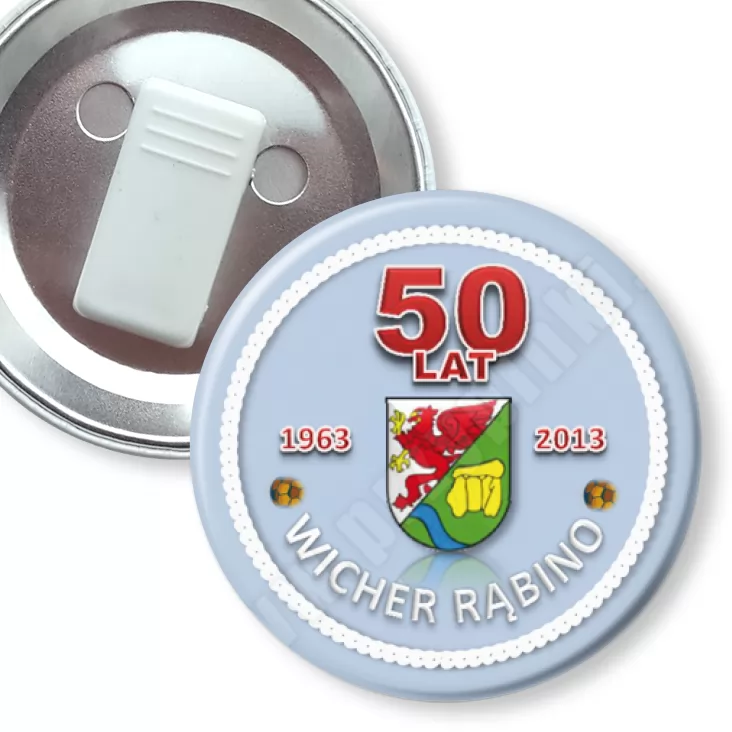 przypinka z żabką Wicher Rąbino