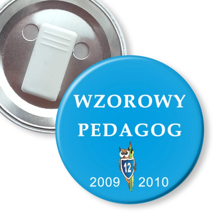 przypinka z żabką Wzorowy Pedagog