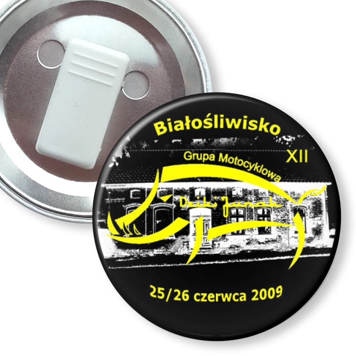 przypinka z żabką Białośliwsko
