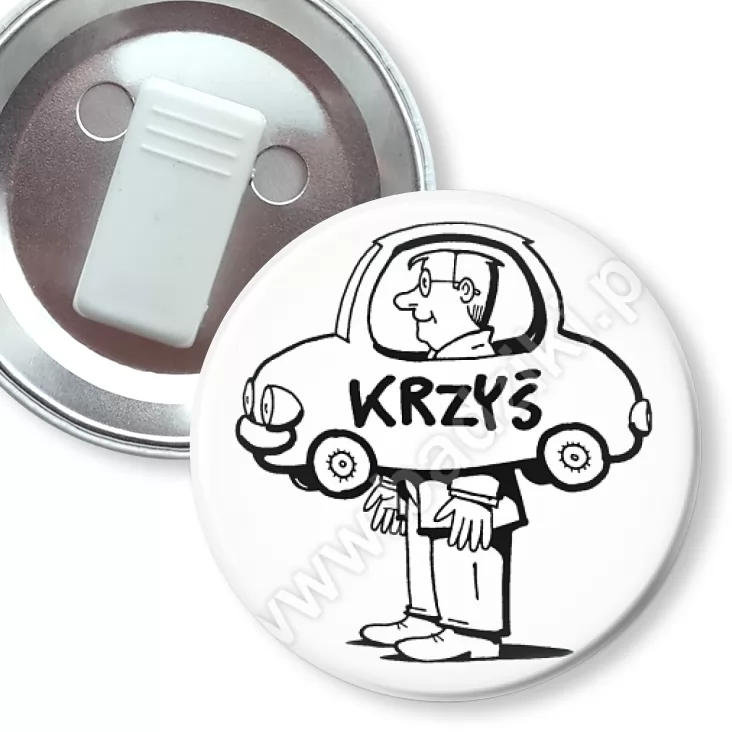 przypinka z żabką Fundacja Krzyś