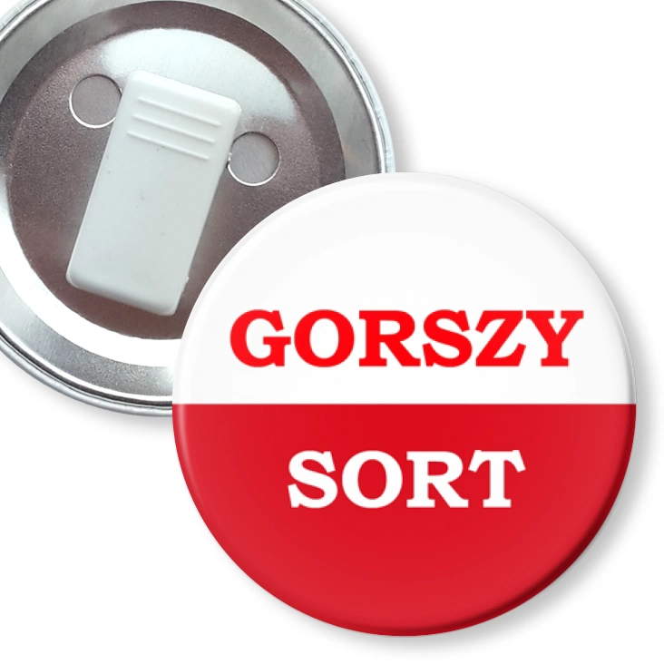 przypinka z żabką Gorszy Sort