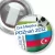Przypinka z żabką Gra Miejska - Poznań 2012 - Azerbejdżan