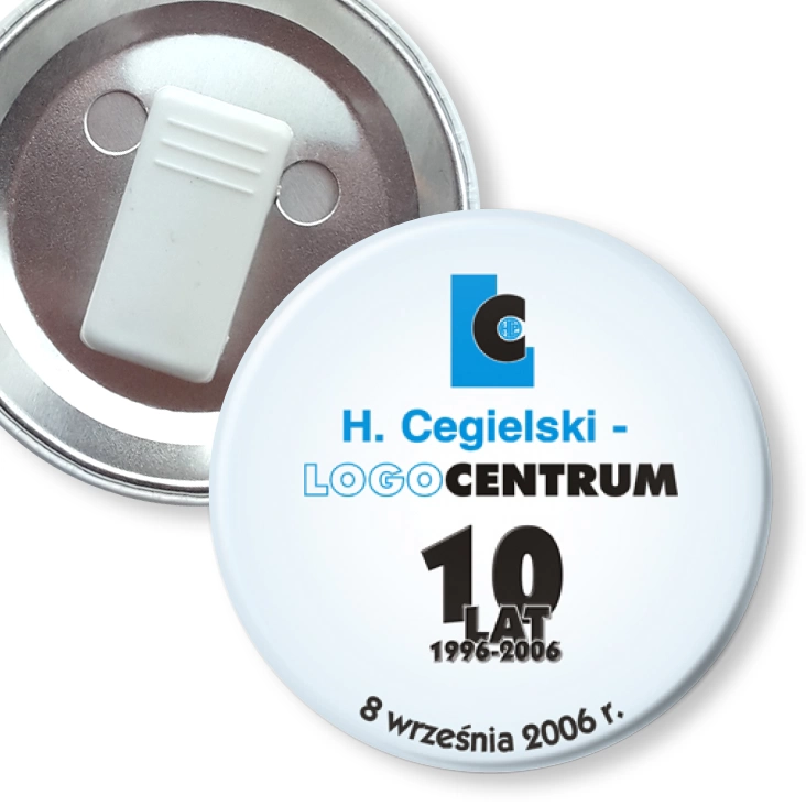 przypinka z żabką H. Cegielski - LOGO CENTRUM