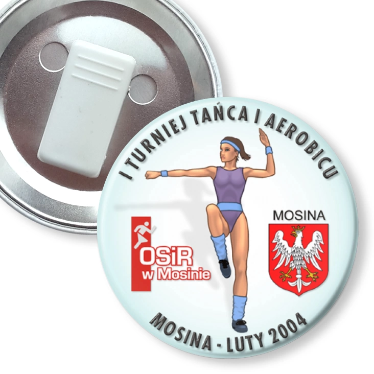 przypinka z żabką I Turniej Tańca i Aerobiku