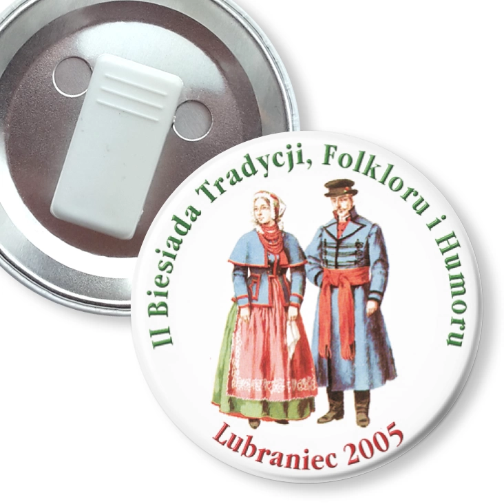 przypinka z żabką II Biesiada Tradycji, Folkloru i Humoru