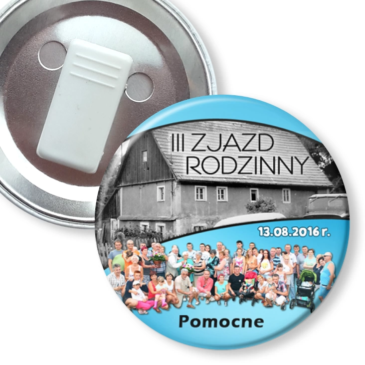 przypinka z żabką III ZJAZD RODZINNY